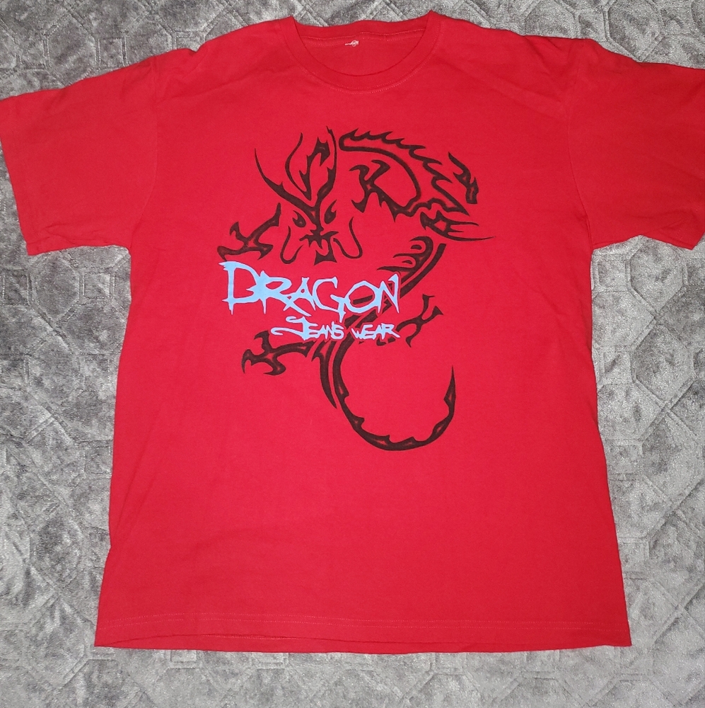 Y2K Dragon Jeanswear Graphic Tee - Vintage - Skate Brand